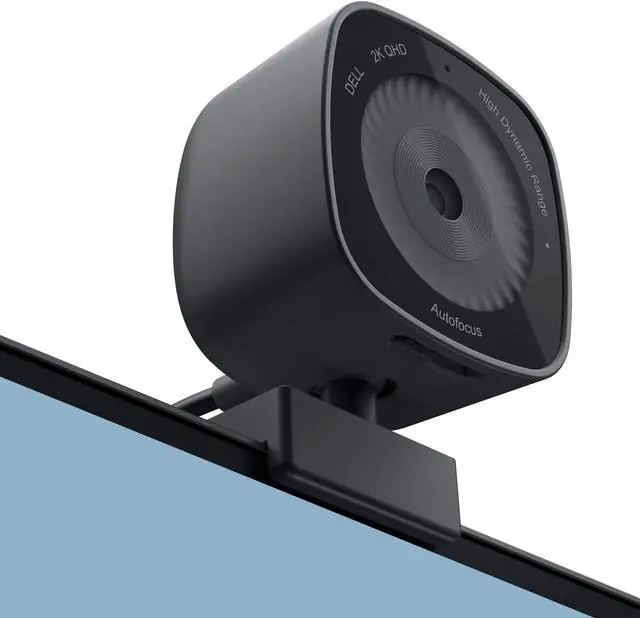 Alt view image 2 of 5 - Dell Webcam WB3023-2K QHD/FHD/HD Resolution, Sony Sensor, f2.0 Aperture, Face Detection, Noise Reduction Mic, 2X HD Zoom, USB-A, Microsoft Teams/Zoom Certified - Black