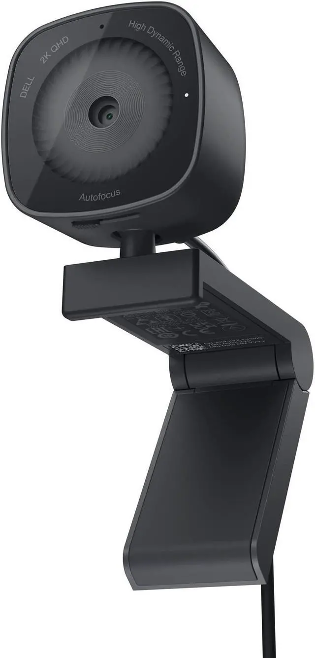 Alt view image 4 of 5 - Dell Webcam WB3023-2K QHD/FHD/HD Resolution, Sony Sensor, f2.0 Aperture, Face Detection, Noise Reduction Mic, 2X HD Zoom, USB-A, Microsoft Teams/Zoom Certified - Black