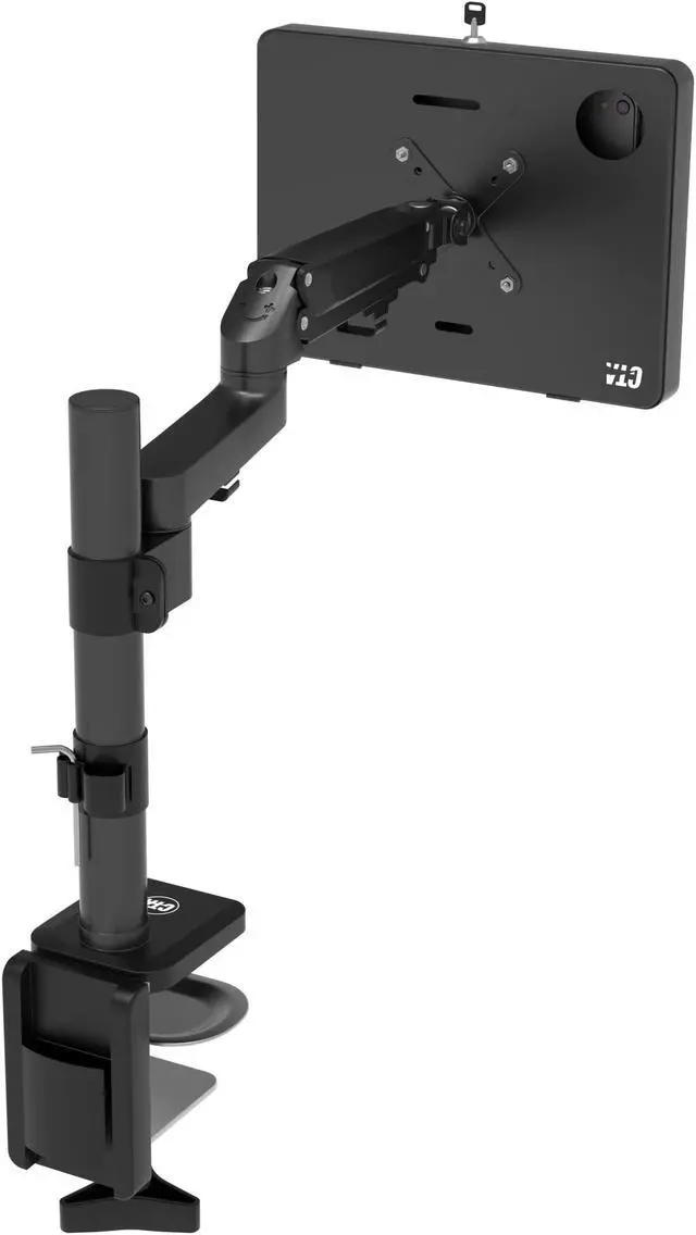 Alt view image 5 of 5 - CTA Digital Articulating Desk Clamp Mount with Universal Security Enclosure for iPad 11 (A16) - Pro 11-inch M4 - Air 11-inch M3- iPad 10th Gen - Galaxy Tab & More Tablets (PAD-DMCG)
