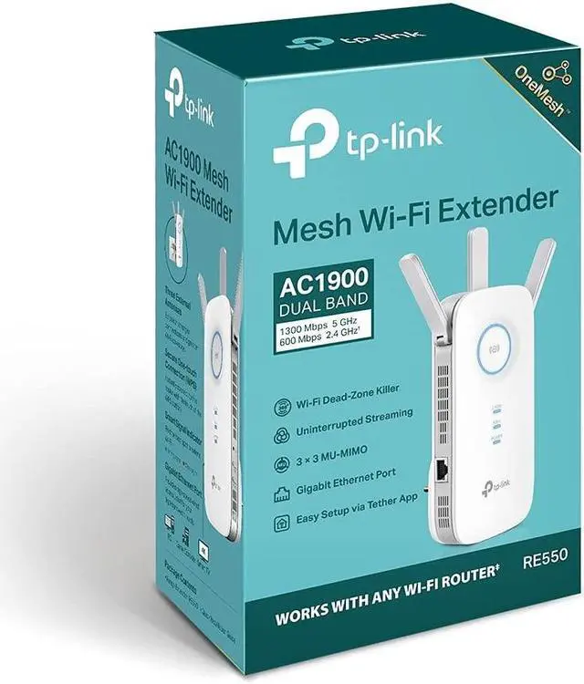 Alt view image 2 of 5 - Extensor RED TP-LINK AC1900 WiFi 5"