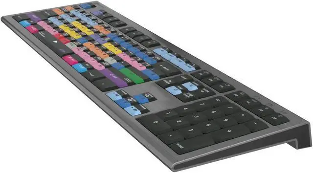 Alt view image 3 of 5 - Logickeyboard Backlit 'Astra2' Designed for use with Avid Media Composer on Mac  Extended 'Pro' Layout  p/n LKB-MCOMP-A2M-US