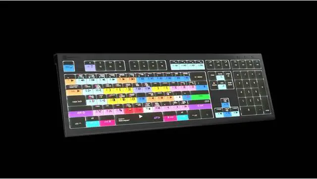 Alt view image 5 of 5 - Logickeyboard Backlit 'Astra2' Designed for use with Avid Media Composer on Mac  Extended 'Pro' Layout  p/n LKB-MCOMP-A2M-US