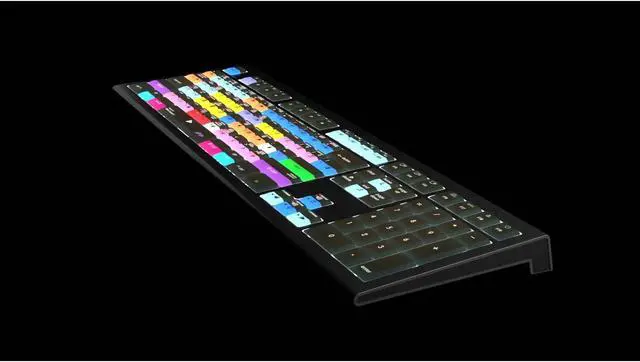 Alt view image 2 of 5 - Logickeyboard Backlit 'Astra2' Designed for use with Avid Media Composer on Mac  Extended 'Pro' Layout  p/n LKB-MCOMP-A2M-US