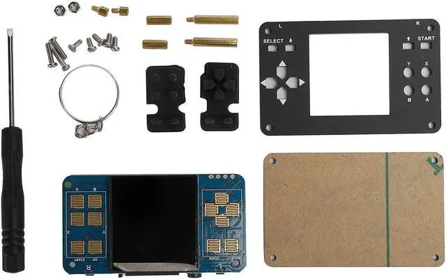 Alt view image 2 of 5 - Estink Gamepi 1.54In, DIY Assembly LCD Monitor with Speaker Kit, Use Anytime, Anywhere, Compatible with for Rasberry Pi Zero/Zero W/Zero WH