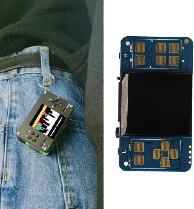 Alt view image 3 of 5 - Estink Gamepi 1.54In, DIY Assembly LCD Monitor with Speaker Kit, Use Anytime, Anywhere, Compatible with for Rasberry Pi Zero/Zero W/Zero WH
