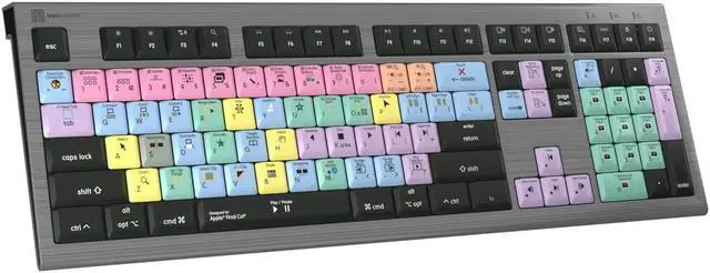 Alt view image 3 of 5 - Logickeyboard Backlit 'Astra2' Designed for Editing in Apple Final Cut Pro  p/n LKB-FCPX10-A2M-US