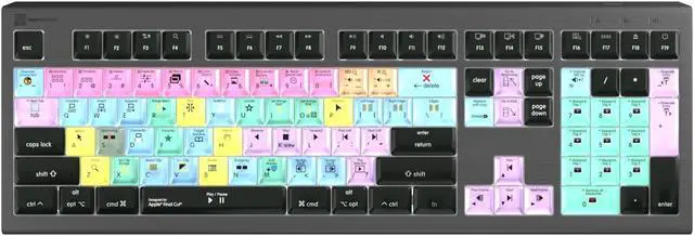 Main image of Logickeyboard Backlit 'Astra2' Designed for Editing in Apple Final Cut Pro  p/n LKB-FCPX10-A2M-US