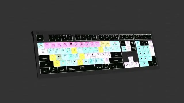 Alt view image 4 of 5 - Logickeyboard Backlit 'Astra2' Designed for Editing in Apple Final Cut Pro  p/n LKB-FCPX10-A2M-US