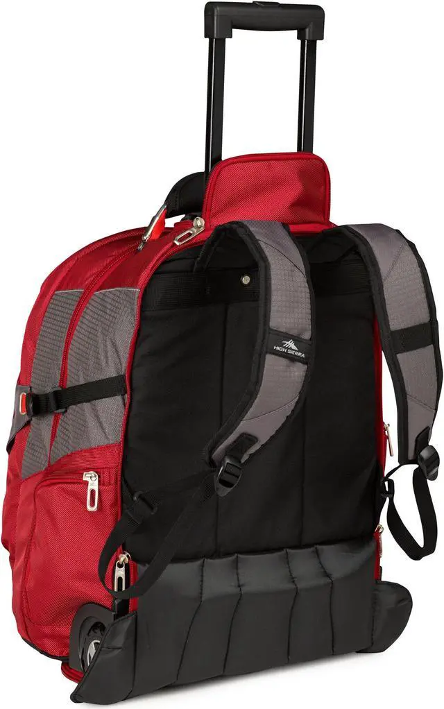 Alt view image 4 of 4 - High Sierra XBT - Business Rolling Backpack, Carmine/Red Line/Black, One Size