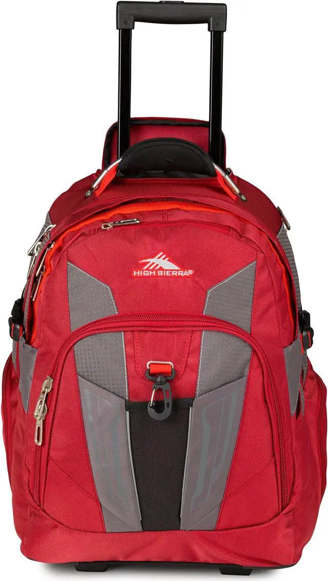 Alt view image 2 of 4 - High Sierra XBT - Business Rolling Backpack, Carmine/Red Line/Black, One Size