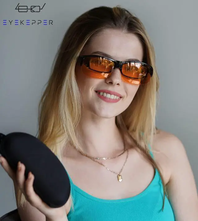 Alt view image 3 of 5 - Eyekepper 2 Pack Fit Over Blue Light Blocking Glasses Wear Over Computer Eyeglasses