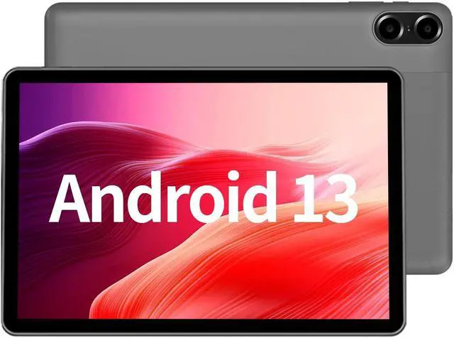 Main image of PRITOM 2024 10.1 inch Android 13 Tablets, Octa-Core Processor, 8GB RAM 64GB ROM 512GB Expanable, 6000mAh Battery, HD IPS Touch Screen, 5G/2.4G WiFi6, Bluetooth 5.0, Split Screen, Widget Support(Gray)