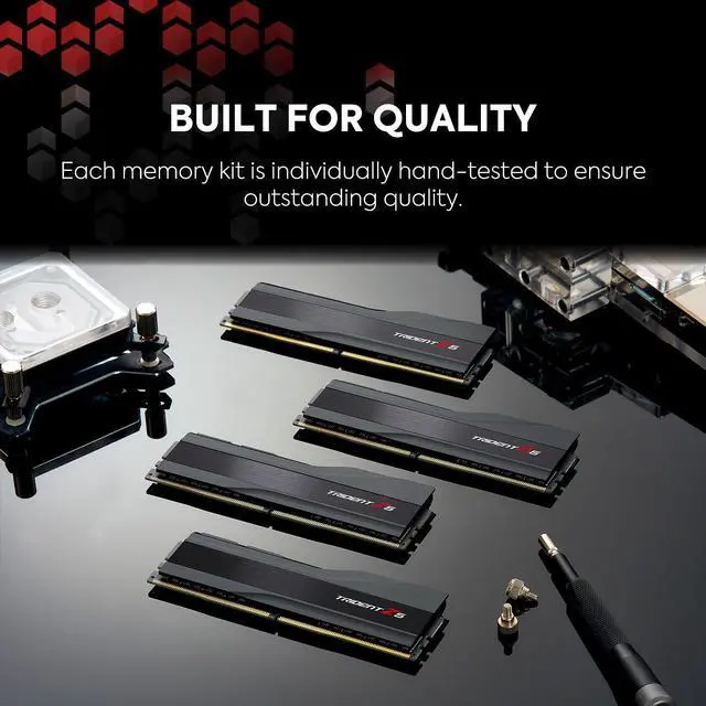 Alt view image 3 of 4 - G.SKILL Trident Z5 Series (Intel XMP 3.0) DDR5 RAM 48GB (2x24GB) 8400MT/s CL40-52-52-134 1.40V Desktop Computer Memory UDIMM - Matte Black (F5-8400J4052G24GX2-TZ5K)