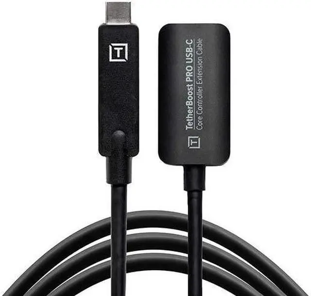 Main image of TetherBoost Pro USB-C Core Controller Extension Cable (Non-Reflective Black)
