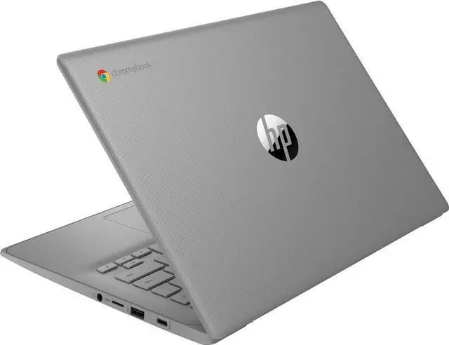 Alt view image 4 of 5 - HP Newest 14" HD Chromebook Laptop for Students, Intel Quad-Core N4120(> N4020), 4GB RAM, 64GB eMMC, WiFi, Webcam, HDMI, USB-A&C, 14 Hours Battery life, ZOOM, Chrome OS, CUE Accessories