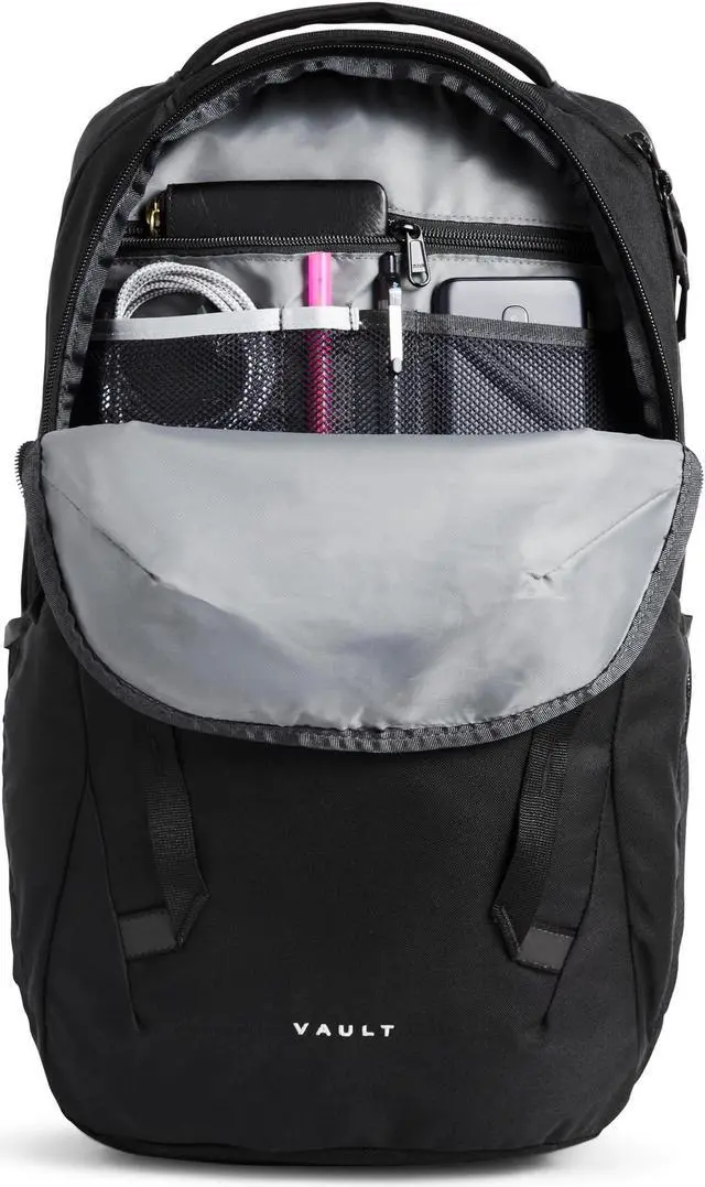 Alt view image 5 of 5 - THE NORTH FACE Vault Everyday Laptop Backpack | Commuter Travel Bag with Water-Repellent Finish, Spacious Main Compartment, TNF Black-NPF, One Size