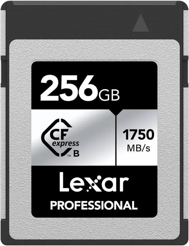 Main image of Lexar 256GB Professional CFexpress Type B Silver Series Memory Card, for Photographers, Videographers, Up to 1750/1300 MB/s, 8K Video (LCXEXSL256G-RNENG)