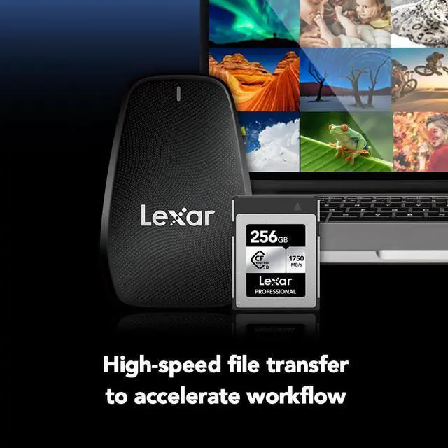 Alt view image 5 of 5 - Lexar 256GB Professional CFexpress Type B Silver Series Memory Card, for Photographers, Videographers, Up to 1750/1300 MB/s, 8K Video (LCXEXSL256G-RNENG)