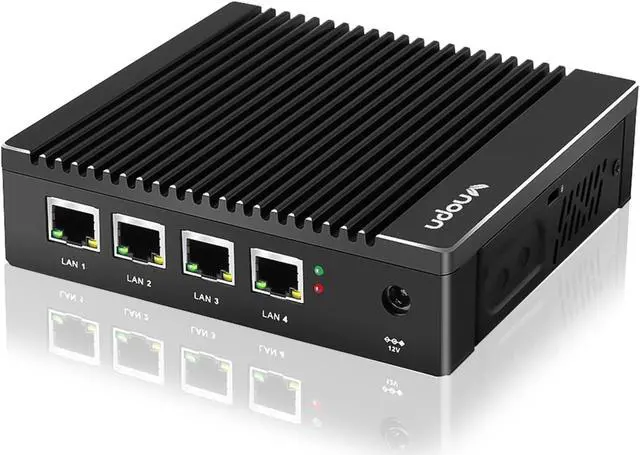 Main image of Fanless Micro Firewall Appliance Intel J4125 Quad Core, 4 Intel 2.5GbE i225/i226 LAN Ports Fanless Mini Computer 8GB RAM DDR4 128GB mSATA SSD, Network Gateway Soft Router, Support AES NI (8G 128G)