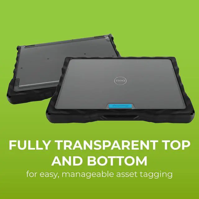 Alt view image 5 of 5 - Gumdrop DropTech Case Fits Dell Latitude 3140 (Clamshell). Designed for Kids, K-12 Students, Teachers, and Classrooms  Drop Tested, Rugged, Shockproof Bumpers for Reliable Device Protection  Black