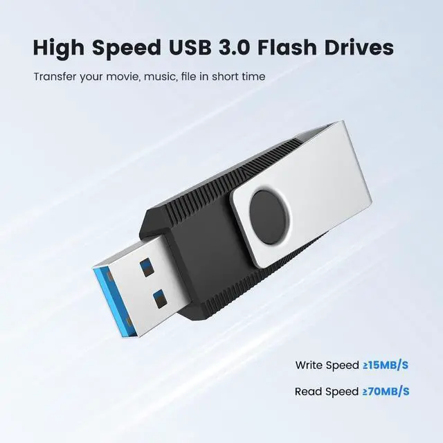 Alt view image 2 of 5 - Aiibe 64GB Flash Drive 3.0 10 Pack 64GB USB 3.0 Thumb Drive USB Drive 64 GB Jump Drives Memory Stick Multi Pack 64 GB Flash Drives (64G, 10 Pack, 5 Mixed Colors: Black Red Cyan Green Purple)