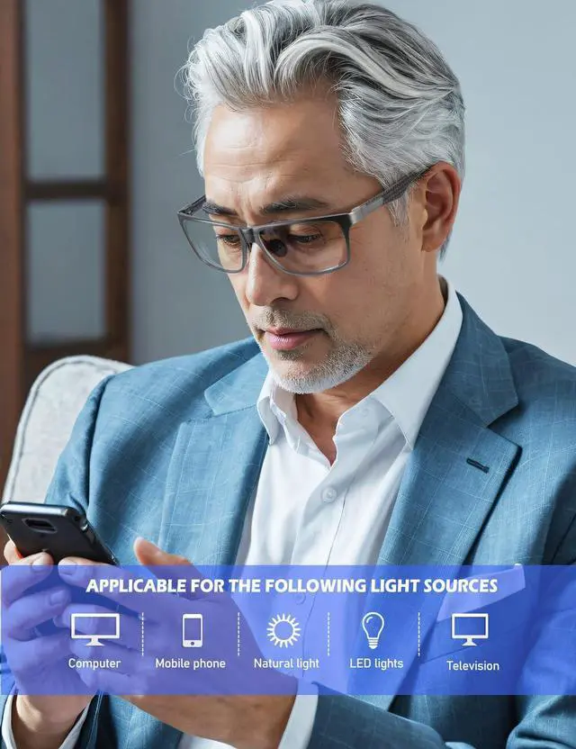 Alt view image 2 of 5 - ANYLUV Reading-Glasses-Men Mens Reading Glasses: Blue Light Reader Glasses Carbon Fiber Computer Screen Blocking