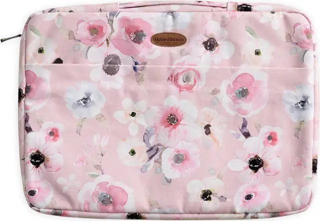 Main image of Maison d'Hermine Laptop Sleeve with Handle Upto 15.6 inch Stain and Water Repellent Cotton Canvas - Romantic Poppy