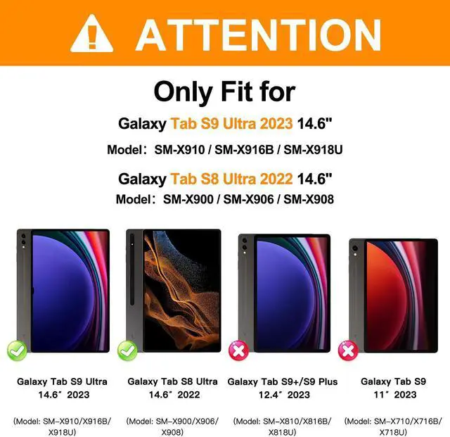 Alt view image 2 of 5 - BATYUE Case for Samsung Galaxy Tab S10 Ultra /S9 Ultra /S8 Ultra 14.6 2024/2023 /2022 SM-X920/X926B/X910/X900, Shockproof Protective Tablet Case with Shoulder Strap, Kickstand, LightLime