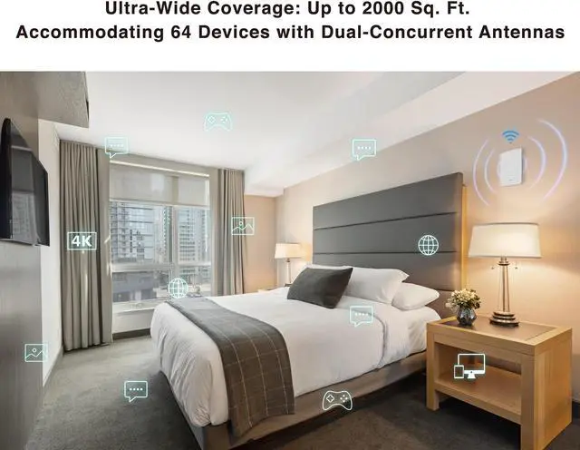 Alt view image 5 of 5 - BROWAN WiFi 6 Access Point AX1800 in-Wall Wifi6 Router (MI13) Support PoE Passthrough WPA3 MU-MIMO for Hotel, Office Meeting Room, Home Networking Dual-Concurrent Antennas