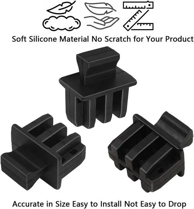 Alt view image 3 of 5 - BUNGPUNG SFP Dust Covers SFP Anti-Dust Caps Plugs Port Protector Suitable for Open SFP/SFP+ Slot on Network Switch/Router/Network Interface Card Durable Soft Silicone Type E 100pcs/pack