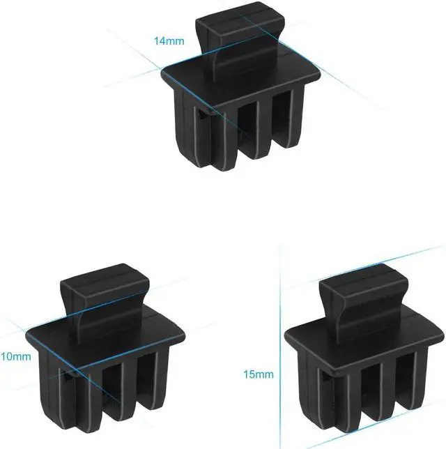 Alt view image 5 of 5 - BUNGPUNG SFP Dust Covers SFP Anti-Dust Caps Plugs Port Protector Suitable for Open SFP/SFP+ Slot on Network Switch/Router/Network Interface Card Durable Soft Silicone Type E 100pcs/pack