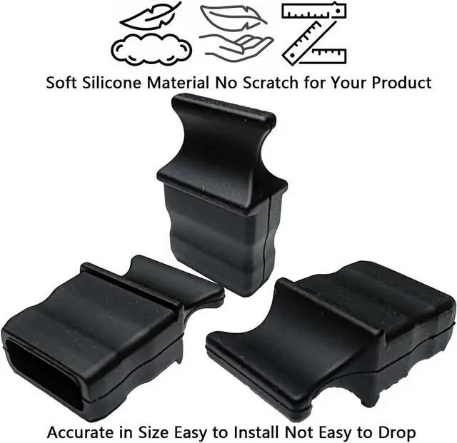 Alt view image 3 of 4 - BUNGPUNG QSFP+ Dust Covers Caps QSFP28 Port Plug Protector Suitable for Open QSFP+ QSFP28 Slot on Network Switch/Router/Network Interface Card Durable Soft Silicone Type L 50pcs/Pack