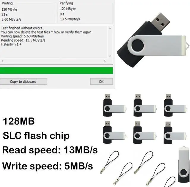 Alt view image 2 of 4 - lcwamy 128MB Flash Drives 100 Pack USB Drives Bulk USB Flash Drive 100 Pack Flash Drive Bulk USB Thumb Drive CupShadow (Black, No Logo 128M 100PCS)