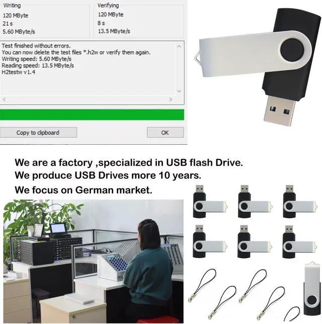 Alt view image 3 of 4 - lcwamy 128MB Flash Drives 100 Pack USB Drives Bulk USB Flash Drive 100 Pack Flash Drive Bulk USB Thumb Drive CupShadow (Black, No Logo 128M 100PCS)