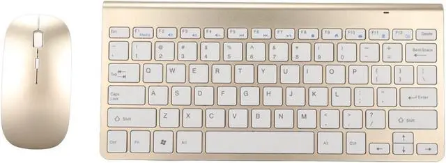 Main image of Keyboard Mouse Set 2.4G USB Thin Ergonomic Mute for Computer (Luxury Gold Color)