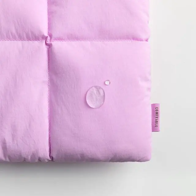 Alt view image 4 of 5 - Comfyable Puffy Laptop Sleeve 13 Inch 14 Inch, Quilted Puffer Laptop Carrying Case for Women, Pillow Case Compatible with MacBook Air M4 2025 M3 M2 M1, MacBook Pro M4 Pro/Max, Lavender