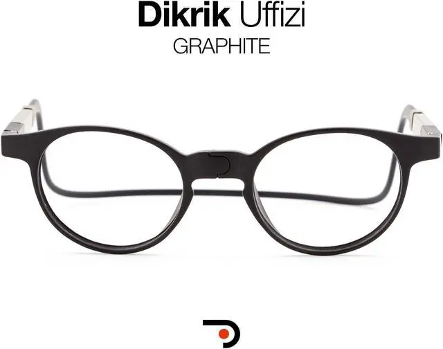 Alt view image 2 of 5 - DIDINSKY Reading Glasses with Magnets and Anti Blue Light Filter. Magnetic Readers for Men and Women with Anti-Reflective Lenses. Graphite +1.0  DIKRIK UFFIZI