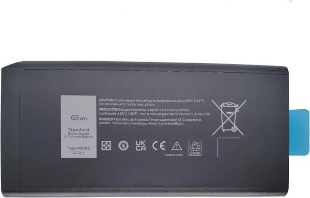 Main image of FLYRLB 65WH 4XKN5 Battery CJ2K1 X8VWF for Dell Latitude 14 Rugged 5404 5414 E5404 Rugged Extreme 7404 7414 E7404, fits P45G P46G001 P46G002 XN4KN 5XT3V 09FN4 451-12187 909H5 11.1V
