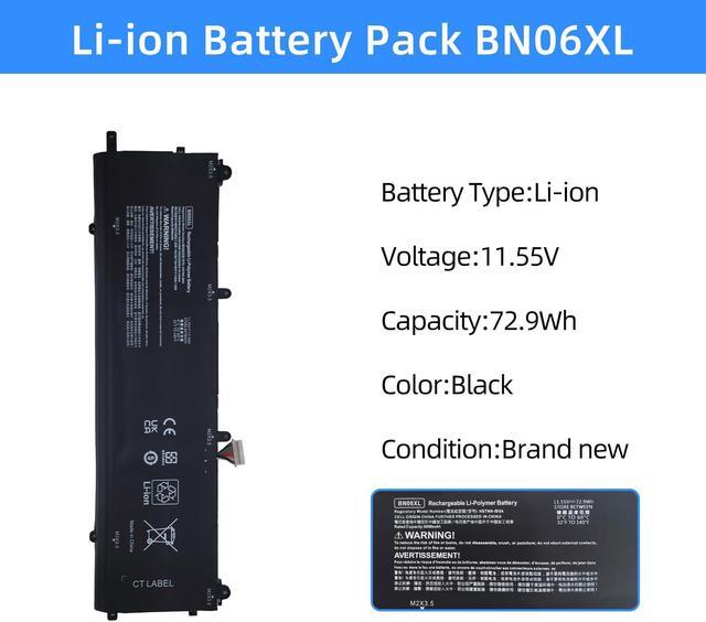 Alt view image 2 of 5 - NBULBL BN06XL Laptop Battery for HP Spectre X360 15-EB0000 Series 15-EB0043DX 15-EB1043DX 15-EB0053DX 15-EB0005UR 15-EB0005NI SeriesNotebook BN06072XL HSTNN-IB9A L68299-005 01AY968 01AY969