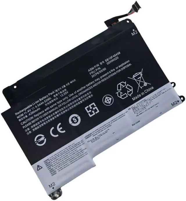 Alt view image 5 of 5 - Batterymarket New 00HW021 00HW020 Replacement Laptop Battery Compatible with Lenovo Yoga 460 SB10F46458 SB10F46459 (11.4V 53Wh/4540mAh)