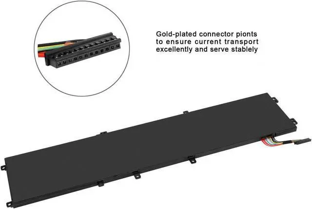 Alt view image 3 of 5 - Hubei 6GTPY 5XJ28 Extended Laptop Battery Replacement for Dell XPS 15 9550 9560 9570 7590(2019 Model) P56F001 P56F002 Precision 5510 5520 5530 5540 2-in-1 Mobile Workstation Vostro 7500(11.4V 97Wh)