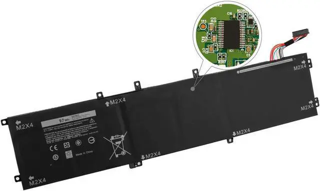 Alt view image 5 of 5 - Hubei 6GTPY 5XJ28 Extended Laptop Battery Replacement for Dell XPS 15 9550 9560 9570 7590(2019 Model) P56F001 P56F002 Precision 5510 5520 5530 5540 2-in-1 Mobile Workstation Vostro 7500(11.4V 97Wh)