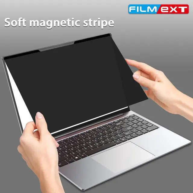 Alt view image 3 of 5 - FILMEXT Magnetic Laptop privacy screen 13.3 inch for 16:9 Widedisplay, Removable Laptop Privacy Screen Shield Anti Glare Blue Light Filter for HP/Dell/Acer/Lenovo/Asus