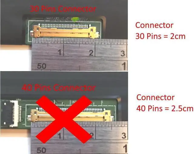 Alt view image 4 of 5 - FULLCOM New LCD Replacement Screen 15.6 Inch N156HCE-EN1 FHD 1920x1080 IPS 30 Pin Matte for ASUS Q525/Q525UA/Q525U for Laptop/Display/Screen/LCD Application
