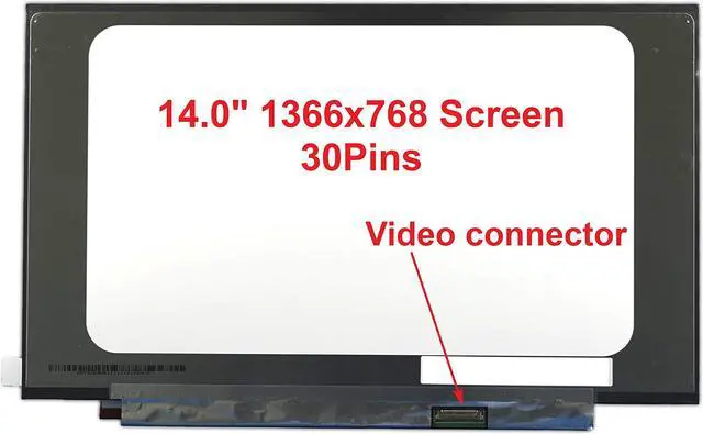 Alt view image 3 of 5 - Fullcom New 14" Screen Compatible with Chromebook 14 G6 GRD Narraw Edge, No Bracket HD 1366X768 WXGA Slim Laptop LED LCD Replacement