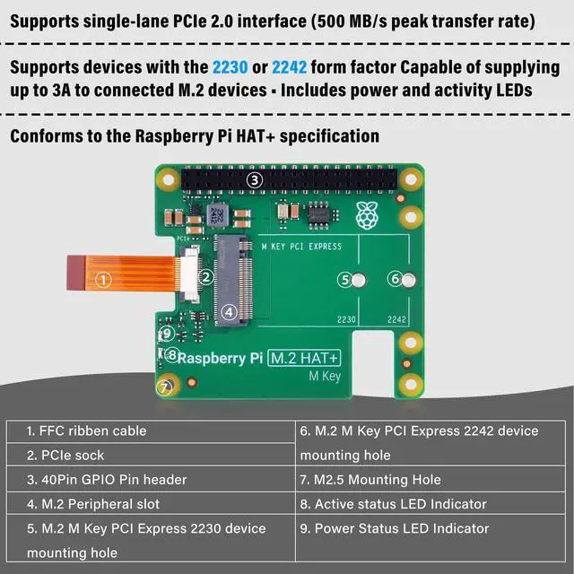 Alt view image 4 of 5 - GeeekPi Metal Case for Raspberry Pi 5, with Official Raspberry Pi M.2 HAT+ and Active Cooler, Support M.2 SSD 2230/2242