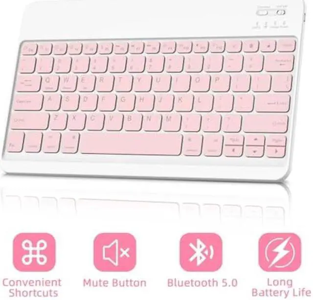 Alt view image 5 of 5 - GOKOCO iPad Air 13 inch M2 2024 Case with Keyboard-Keyboard Case for iPad Pro 12.9 inch 6th/5th/4th/3rd Generation with Pencil Holder,Wireless Detachable Keyboard,Auto Sleep/Wake Function-Pink