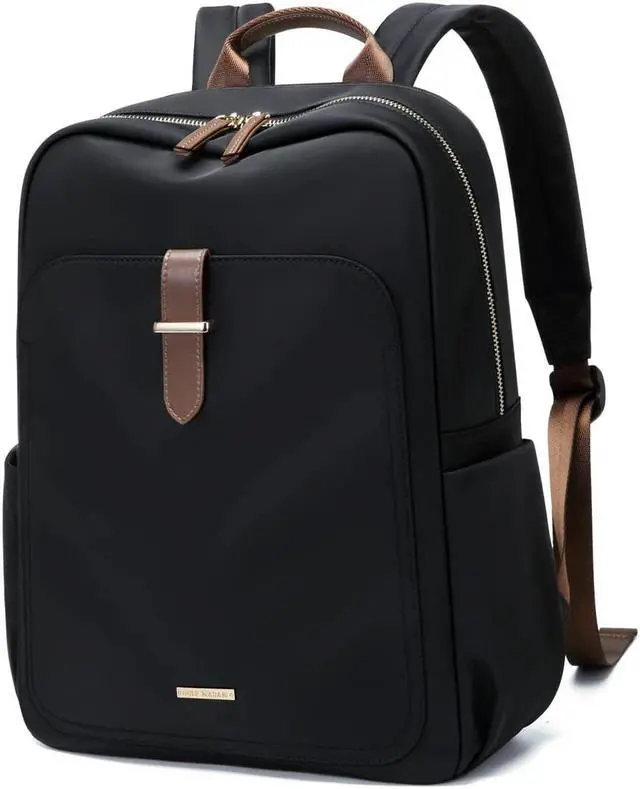 Main image of GOLF SUPAGS Laptop Backpack Purse for Women Fits 14 Inch Notebook Casual Daypack Work Travel College Bookbag Fashion Computer Bag (Black, 14 Inch)
