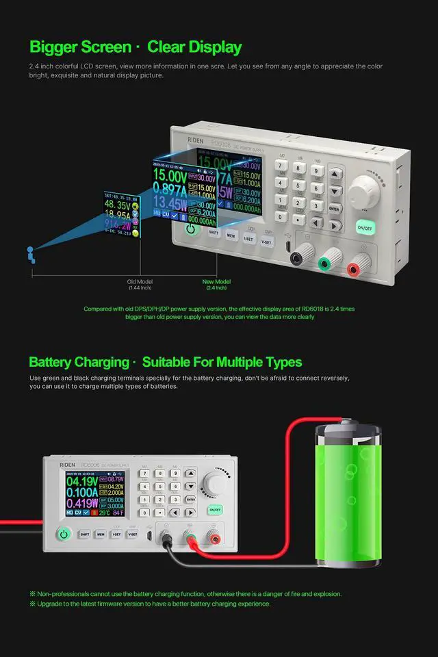Alt view image 4 of 5 - RD RD6006W 60V 6A DC DC Step Down Power Supply Whole Set not Assembled (RD6006W+S400 case+ 400W PSU)