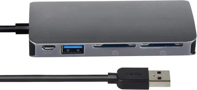 Alt view image 2 of 4 - XtremPro Multiple SD Card Reader 4 Slot USB 3.0 SD 5Gbps Support SDXC Up to 2TB SDHC SD Up to 256GB UHS-I - for Windows, Mac, Linux, Android